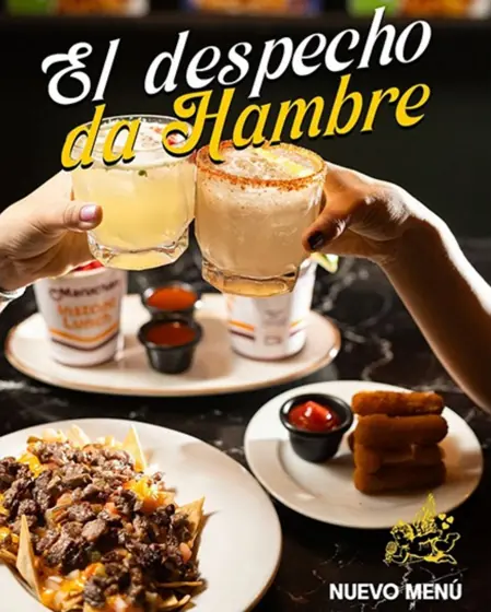 Flyer de nuevo menú, Canta y no llores